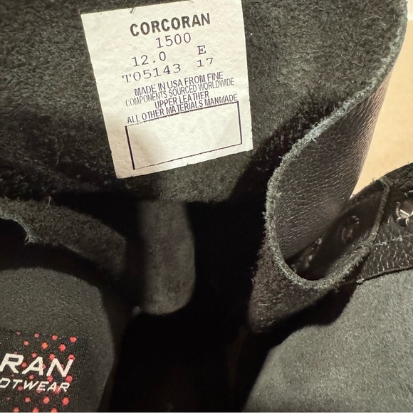 Corcoran 1500 Men’s Leather Combat Military Jump 10” Boots 12 E Made in USA - Picture 3 of 11